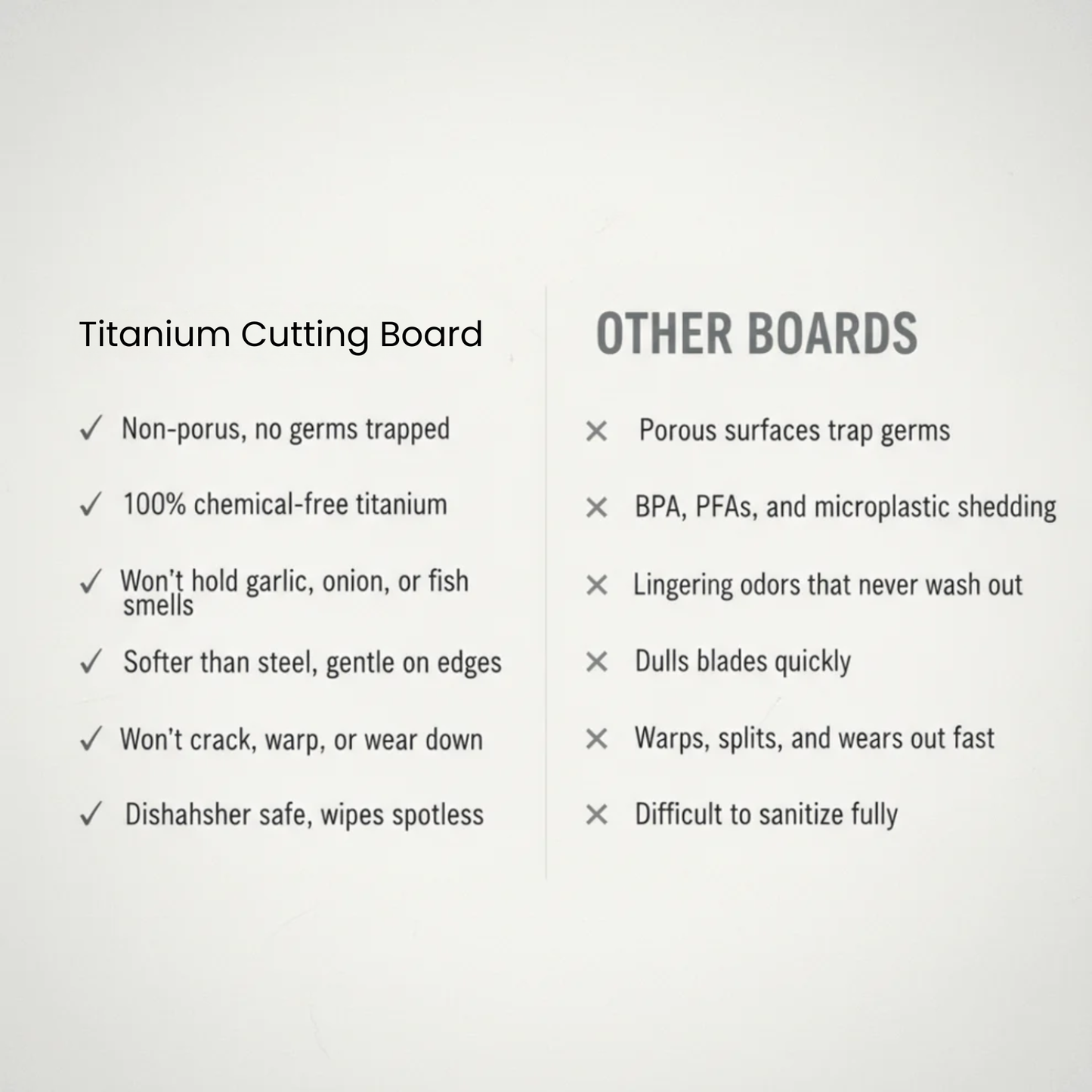 Titanium Cutting Board